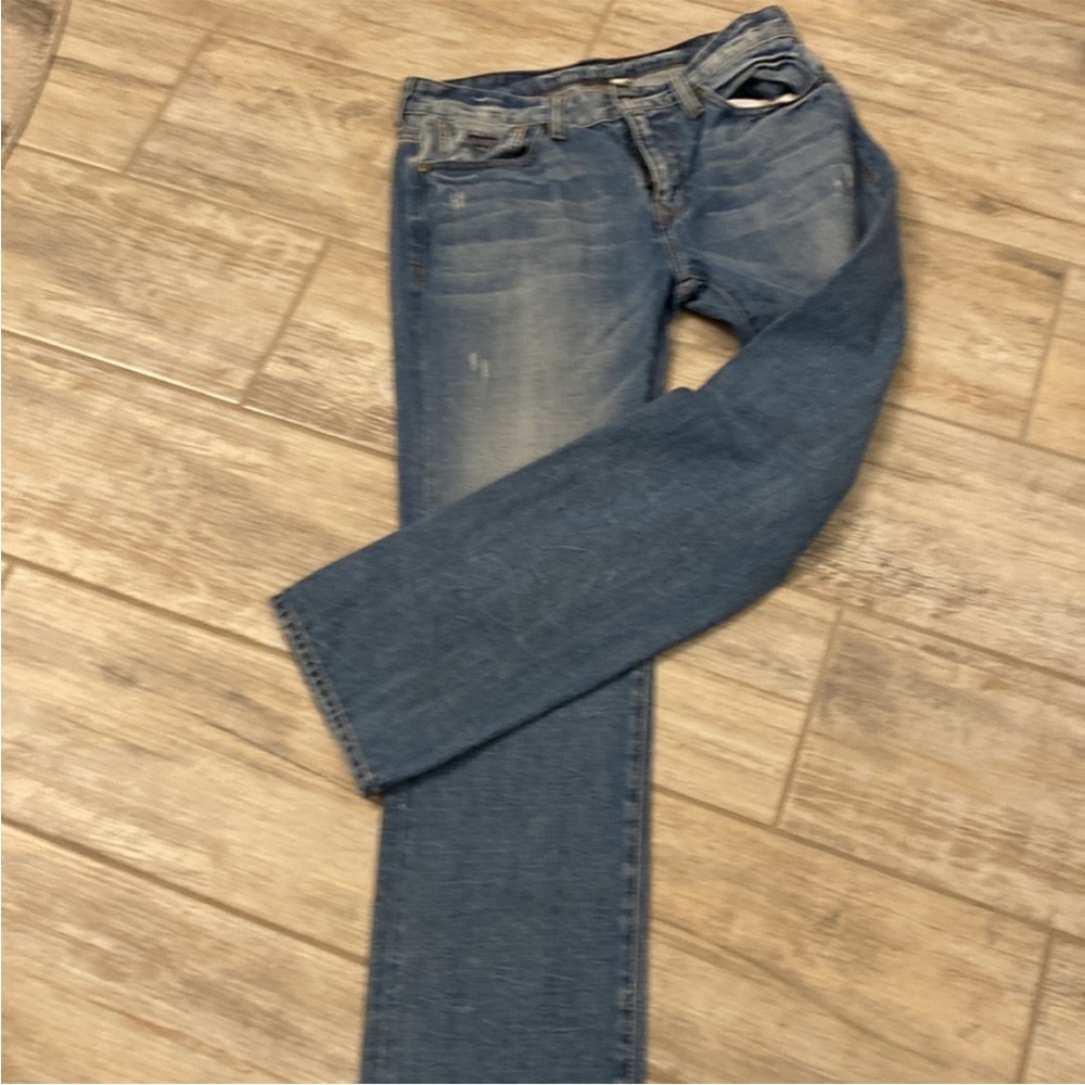 MEN-GUESS Men's Blue Jeans slim straight 32x30 - Picture 6 of 8